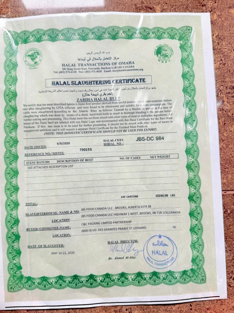 Al Arsh Halal Meat (Brampton Branch) 7